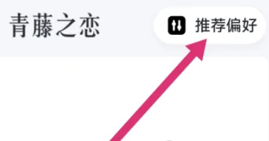青藤之恋APP在哪里设置推荐偏好